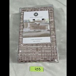 NIB $185 Hotel Collection Woodrose (2) European Sham in Rose Pink